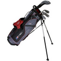 U.S. Kids Golf UL60-u 5 Club Stand Set - Grey/Maroon Bag